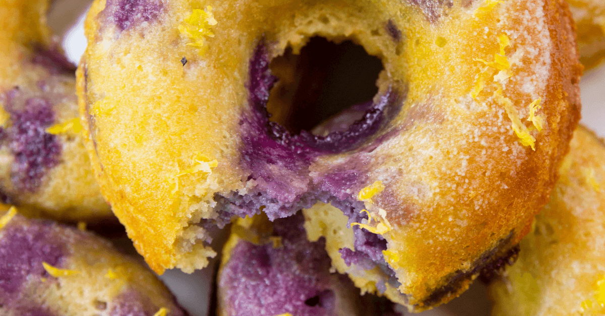Paleo Lemon Blueberry Donuts with Lemon Glaze - Paleo Recipe Secrets