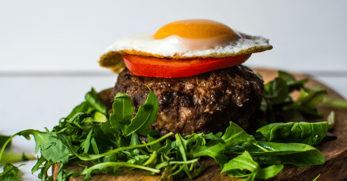 Breakfast Beef Burger with Fried Egg - Paleo Recipe Secrets
