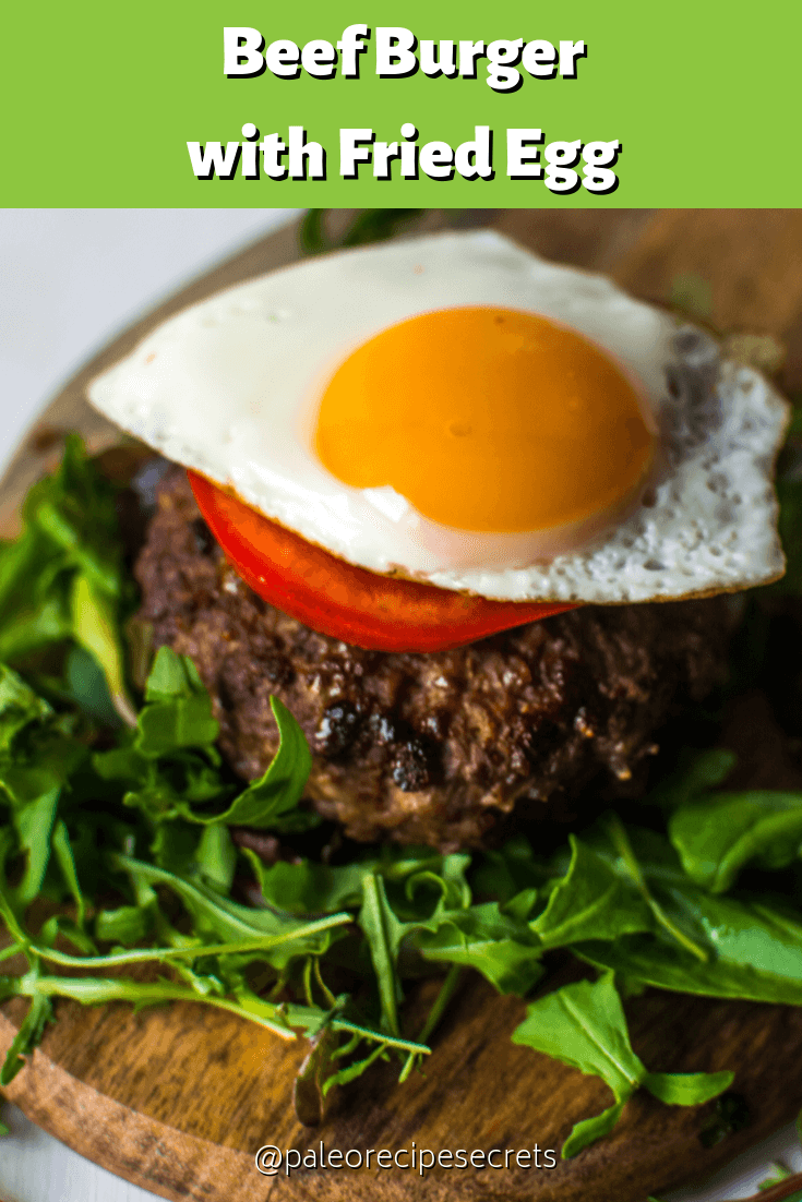 Breakfast Beef Burger with Fried Egg