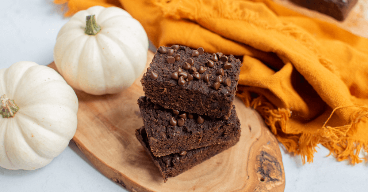 Dark Chocolate Pumpkin Brownies - Paleo Recipe Secrets
