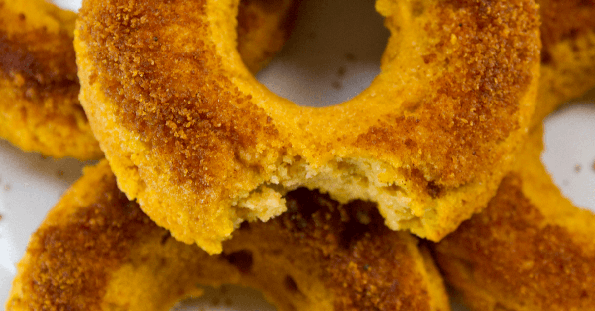 Pumpkin Spice Donuts with Cinnamon Sugar - Paleo Recipe Secrets